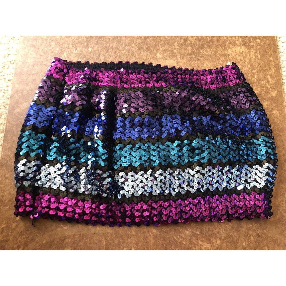 Vintage  Strapless Sequin Tube Top Disco L Xl